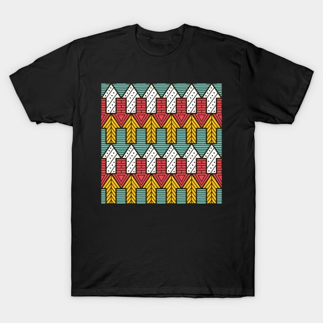 Funky Arrows Pattern T-Shirt by greenoriginals